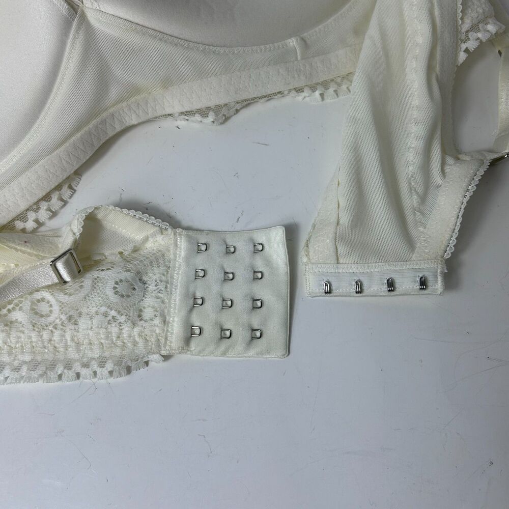 Aerie Real Power Women's Ivory Lace Wireless Convertible Push-Up Bra Size 38C - Picture 11 of 14